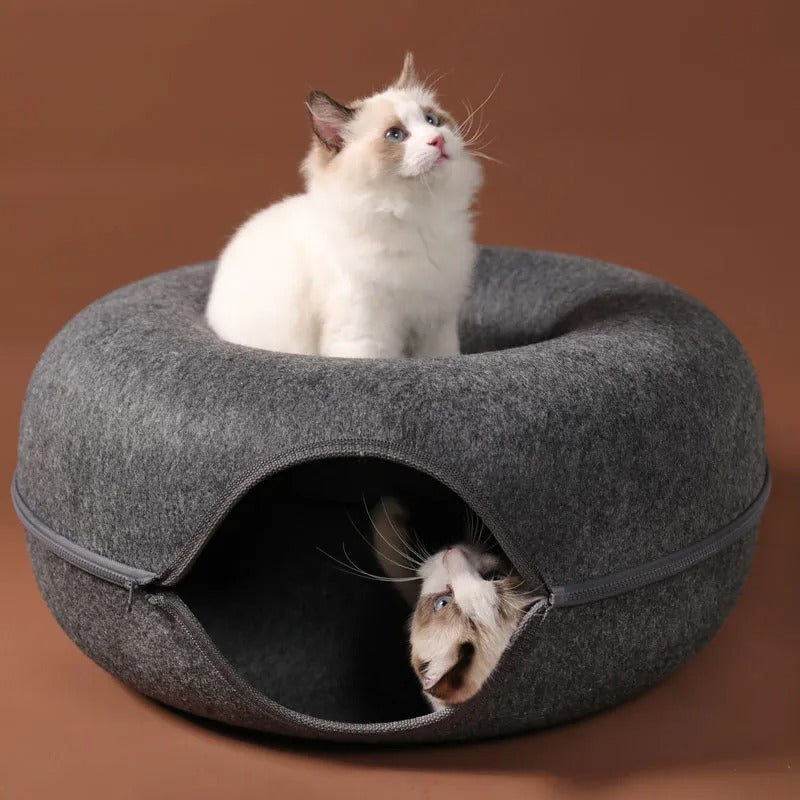 Felt Pet Cat Tunnel Bed